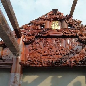 Mẫu thiết kế nhà gỗ 3 gian lim nam phi đẹp